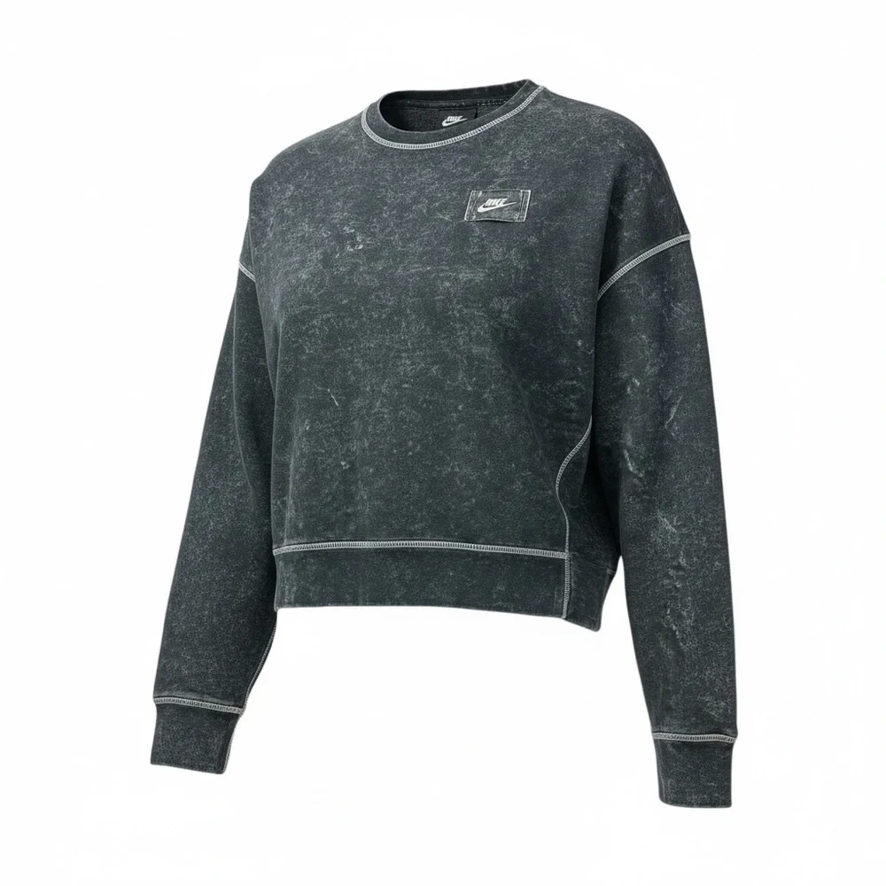 Nike Charcoal Acid Wash Crewneck